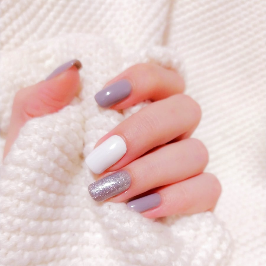Grijs met glitter